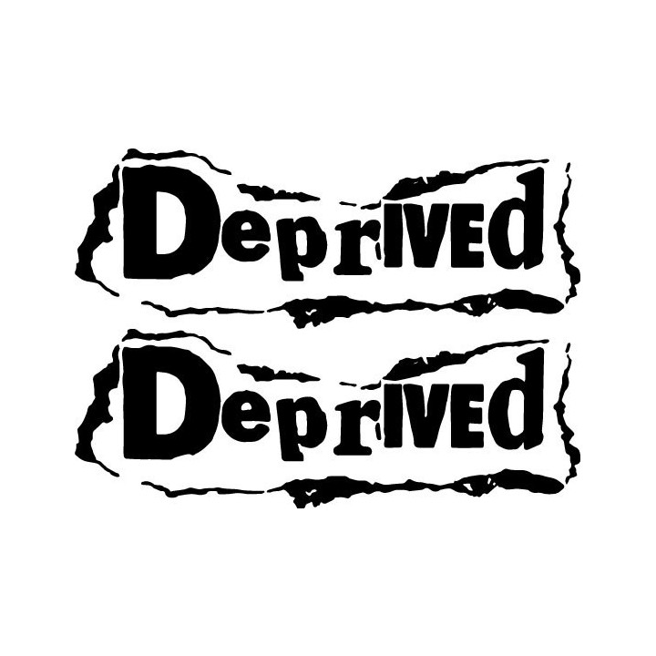 Deprived Stickers – Crust Punk Band Decals (2-Pack)