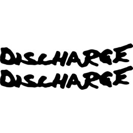Discharge Stickers – Hardcore Punk Decals (2-Pack)