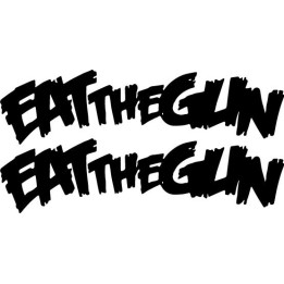 Eat the Gun Stickers – Hard Rock Band Decals (2-Pack)