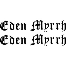 Eden Myrrh Stickers – Christian Rock Decals (2-Pack)