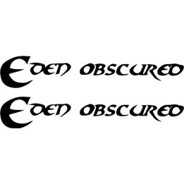Eden Obscured Stickers – Gothic Rock Band Decals (2-Pack)