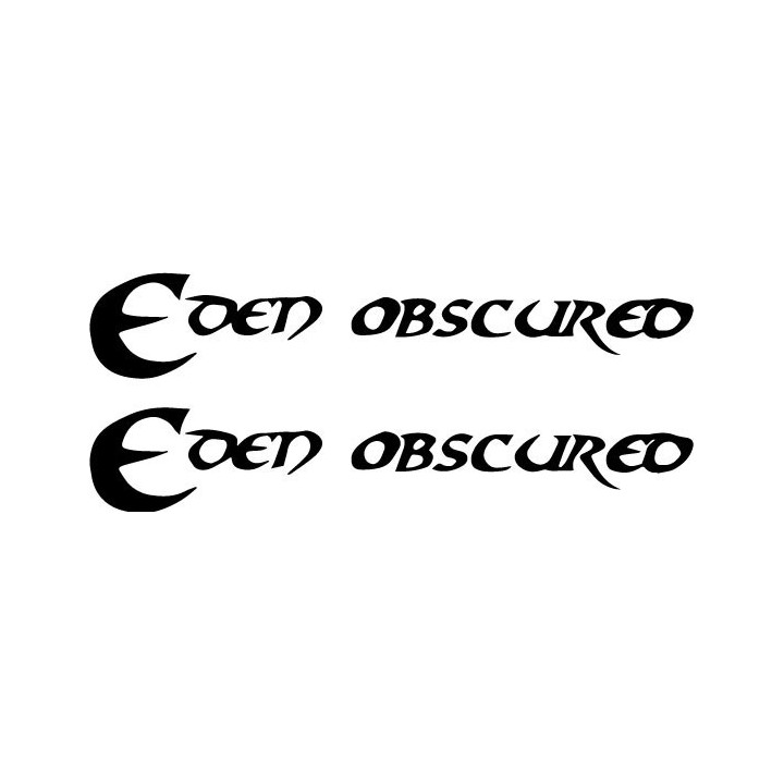 Eden Obscured Stickers – Gothic Rock Band Decals (2-Pack)