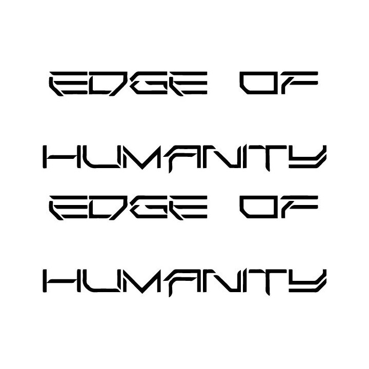 Edge of Humanity Stickers – Metal Band Decals (2-Pack)