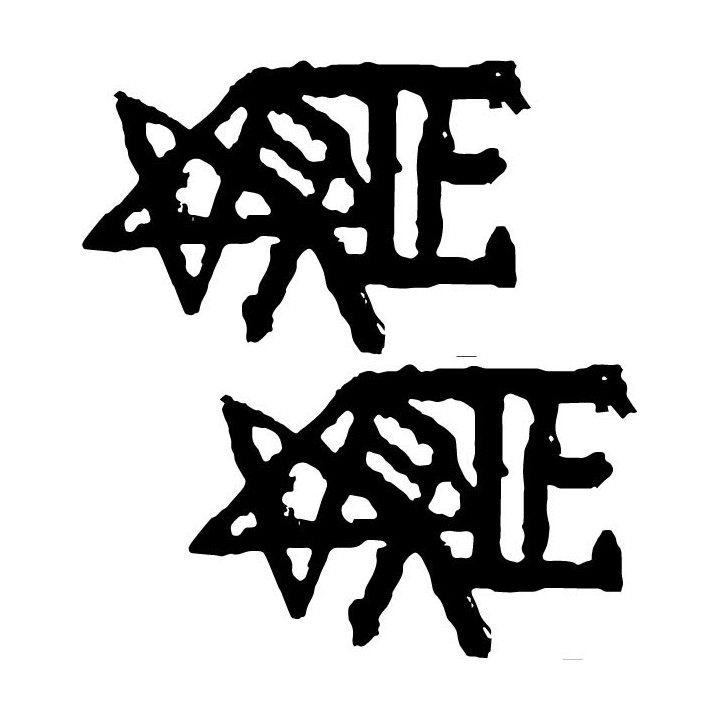 Vate Band Stickers – Black Metal Decals (2-Pack)
