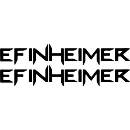 Efinheimer Stickers – Rock Band Logo Decals (2-Pack)