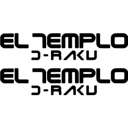 El Templo D-Raku Stickers – Spanish Rock Decals (2-Pack)