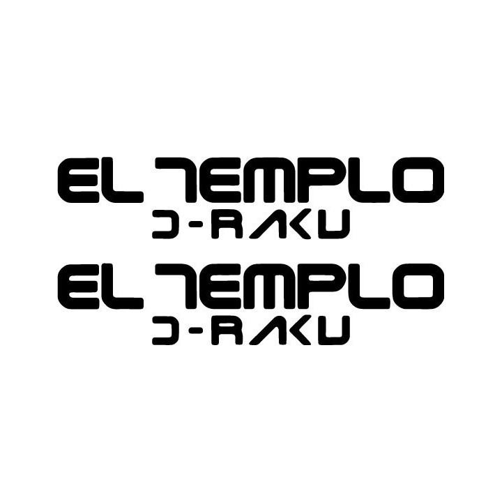 El Templo D-Raku Stickers – Spanish Rock Decals (2-Pack)