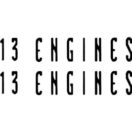 13 Engines Stickers – Indie Rock Band Decals (2-Pack)