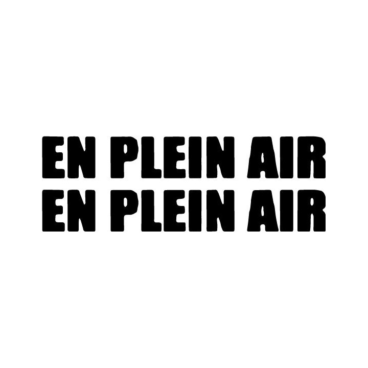 En Plein Air Stickers – Band Logo Music Decals (2-Pack)