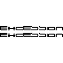 Excession Stickers – Industrial Metal Band Decals (2-Pack)