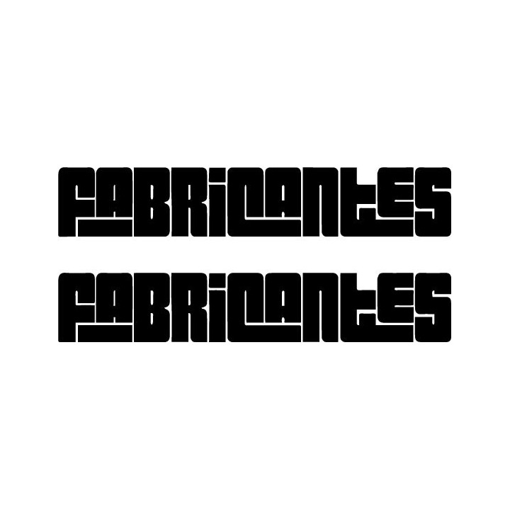 Fabricantes Stickers – Latin Rock Band Decals (2-Pack)