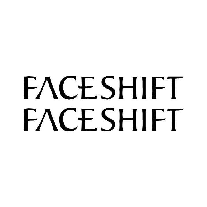 Faceshift Stickers – Metal Band Logo Decals (2-Pack)