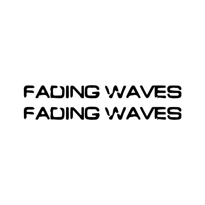 Fading Waves Stickers – Band Logo Music Decals (2-Pack)