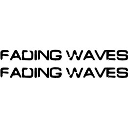 Fading Waves Band Stickers – Post-Rock Decals (2-Pack)