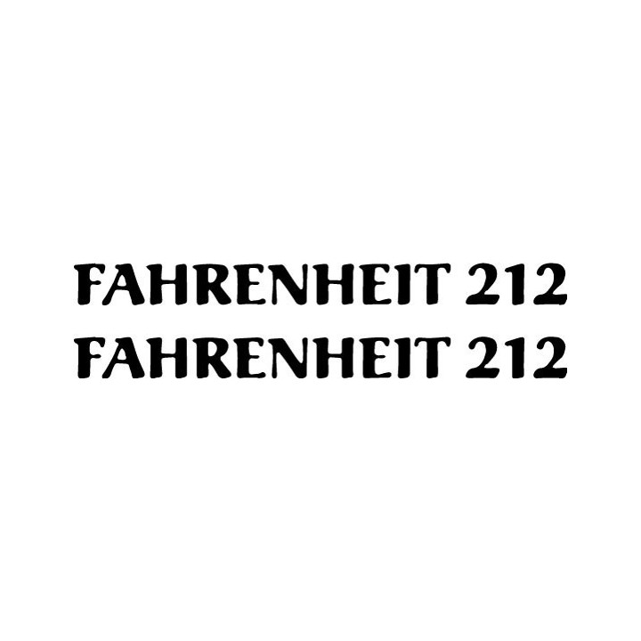 Fahrenheit 212 Stickers – Rock Band Decals (2-Pack)