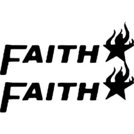 Faith Band Stickers – Hardcore Punk Decals (2-Pack)