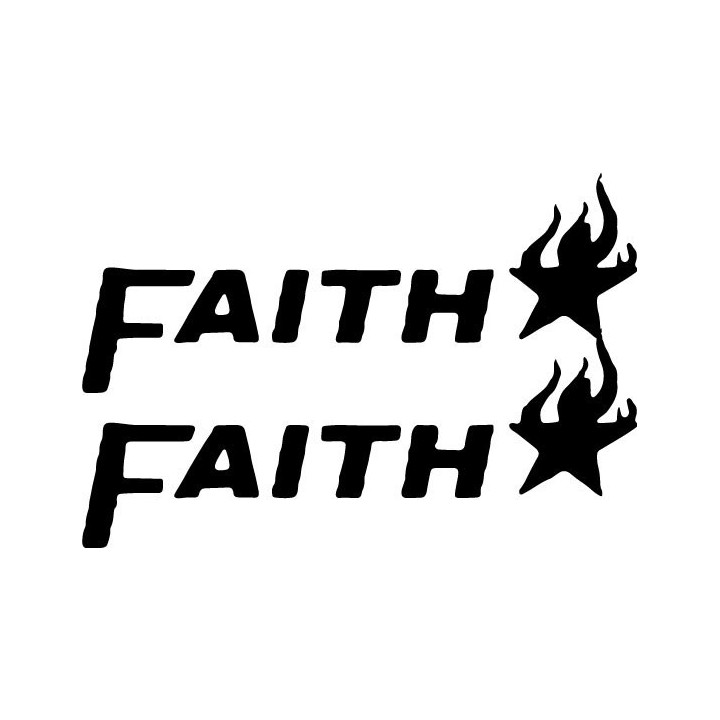 Faith Band Stickers – Hardcore Punk Decals (2-Pack)