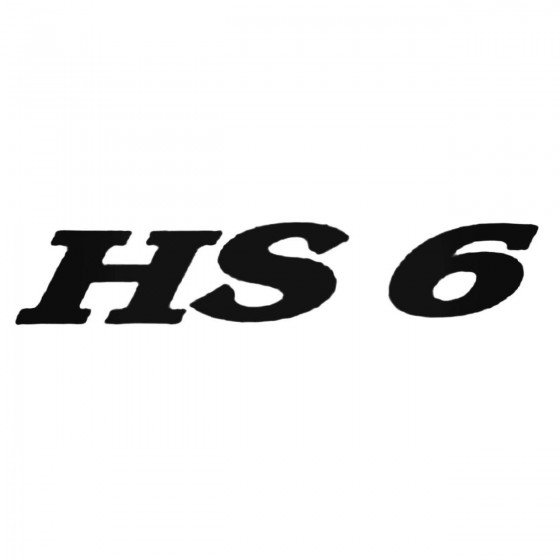 Hs6 Decal Sticker