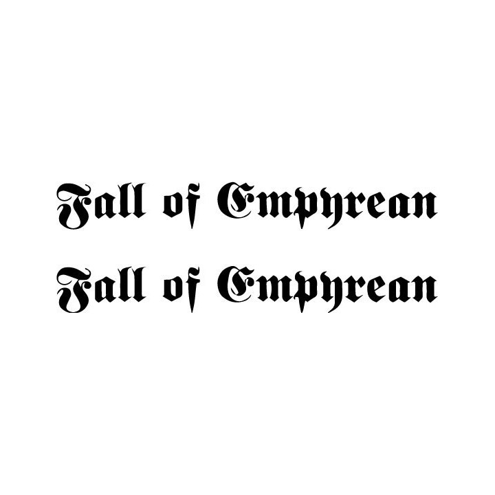 Fall of Empyrean Stickers – Doom Metal Decals (2-Pack)