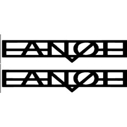 Fanøe Band Logo Stickers – Rock Music Decals (2-Pack)