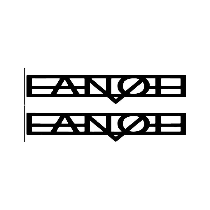 Fanøe Band Logo Stickers – Rock Music Decals (2-Pack)