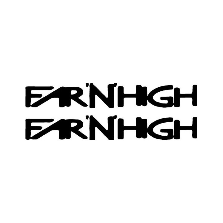 Far'N'High Band Logo Stickers – Rock Decals (2-Pack)