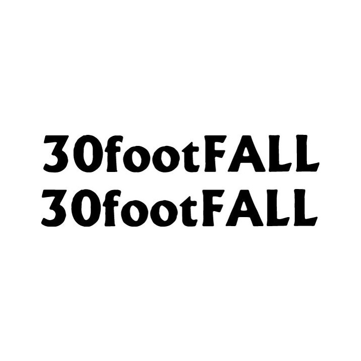 30footFALL Band Stickers – Punk Rock Decals (2-Pack)