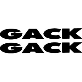 Gack Band Stickers – Punk Rock Decals (2-Pack)