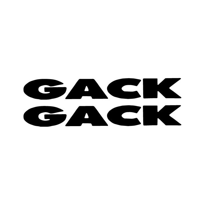 Gack Band Stickers – Punk Rock Decals (2-Pack)