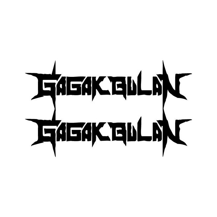 Gagak Bulan Stickers – Metal Band Logo Decals (2-Pack)