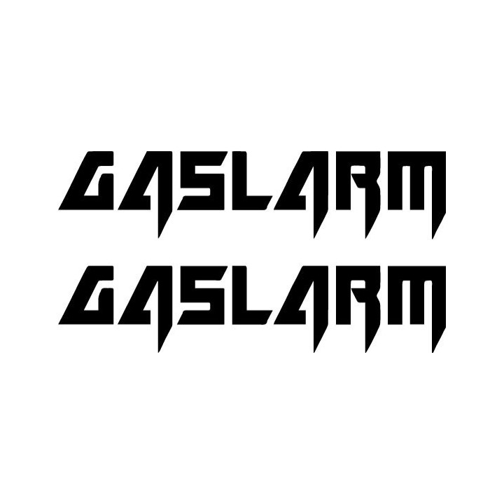 Gaslarm Stickers – Swedish Punk Rock Decals (2-Pack)