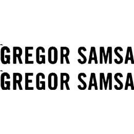 Gregor Samsa Stickers – Post-Rock Band Decals (2-Pack)