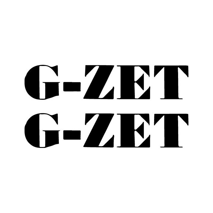 G-Zet Stickers – Japanese Hardcore Punk Decals (2-Pack)