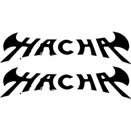 Hacha Band Stickers – Spanish Heavy Metal Decals (2-Pack)