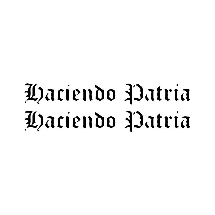 Haciendo Patria Stickers – Argentine Metal Decals (2-Pack)
