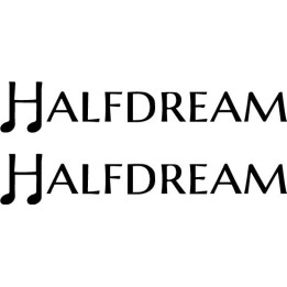 Halfdream Stickers – Indie Rock Band Decals (2-Pack)