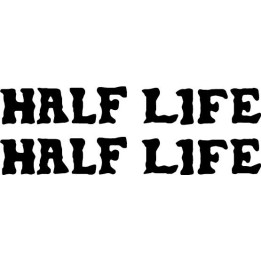 Half Life Stickers – Rock Band Logo Decals (2-Pack)