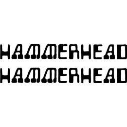 Hammerhead Stickers – Noise Rock Band Decals (2-Pack)