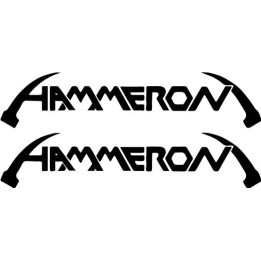 Hammeron Stickers – Heavy Metal Band Decals (2-Pack)