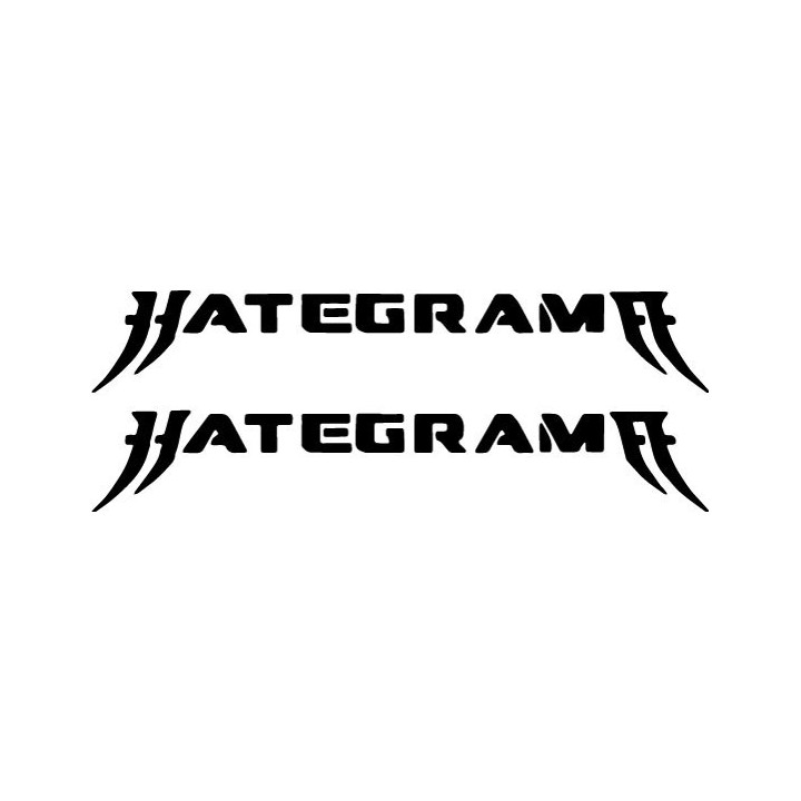 Hategrama Stickers – Hardcore Metal Band Decals (2-Pack)