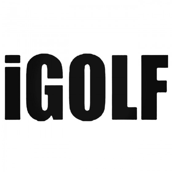 Igolf Golf Die Cut Decal...