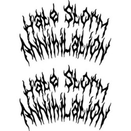 Hate Storm Annihilation Stickers – Metal Decals (2-Pack)