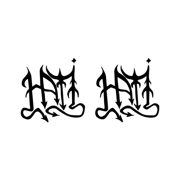 Hati Band Stickers – Ritual Percussion Decals (2-Pack)