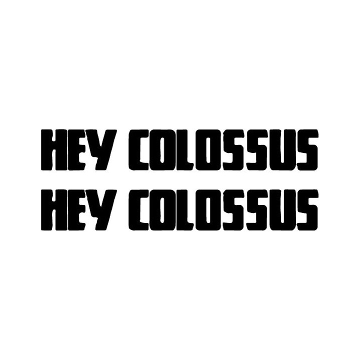 Hey Colossus Stickers – Noise Rock Band Decals (2-Pack)