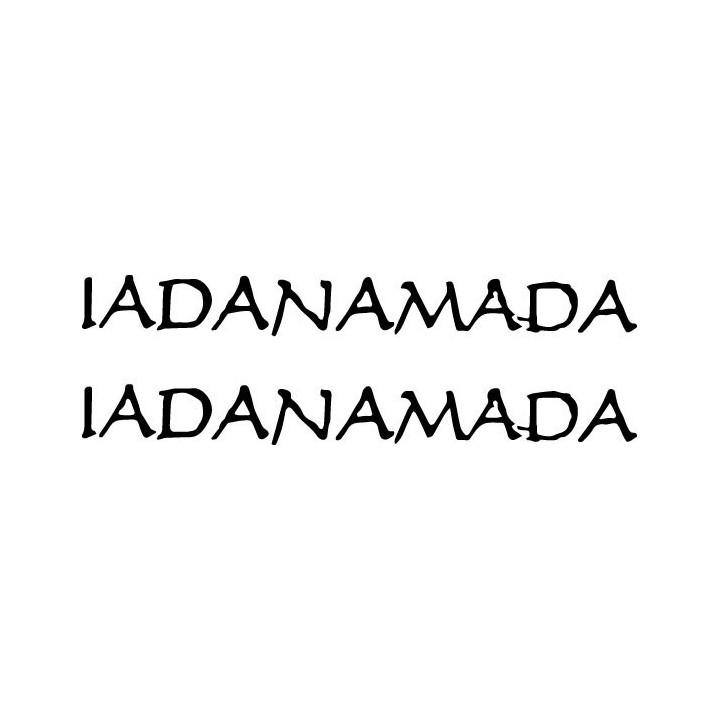 Iadanamada Stickers – Metal Band Logo Decals (2-Pack)