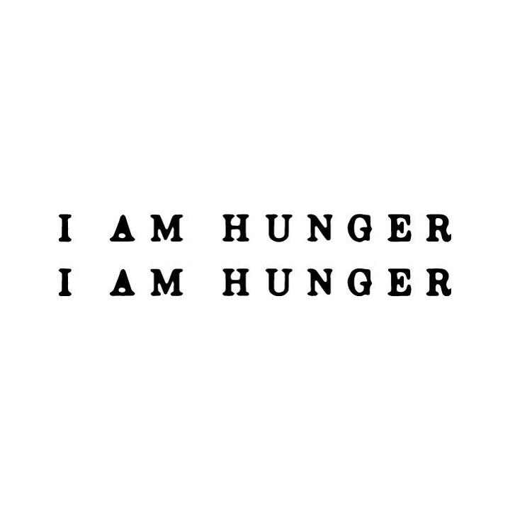I Am Hunger Stickers – Hardcore Punk Decals (2-Pack)