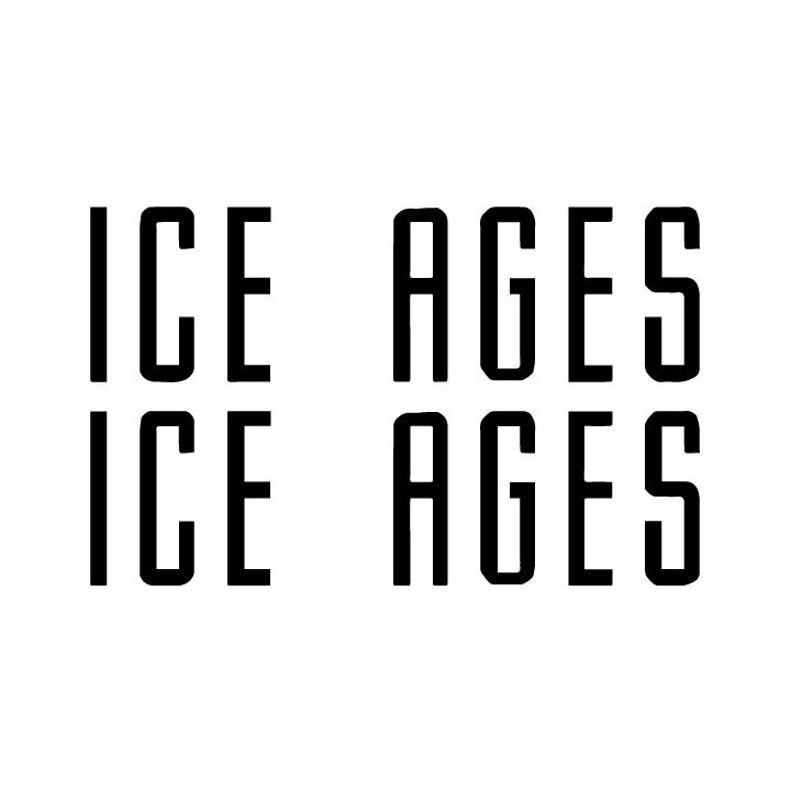 Ice Ages Stickers – Dark Electro Industrial Decals (2-Pack)
