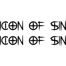Icon of Sin Stickers – Heavy Metal Band Decals (2-Pack)