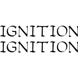 Ignition Band Stickers – Hardcore Punk Decals (2-Pack)