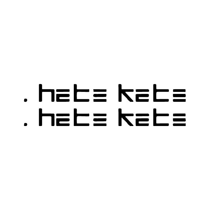 I Hate Kate Stickers – Band Logo Rock Decals (2-Pack)